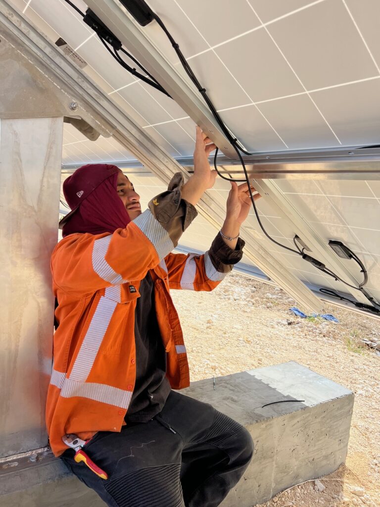 Solar panela installation in Tonga