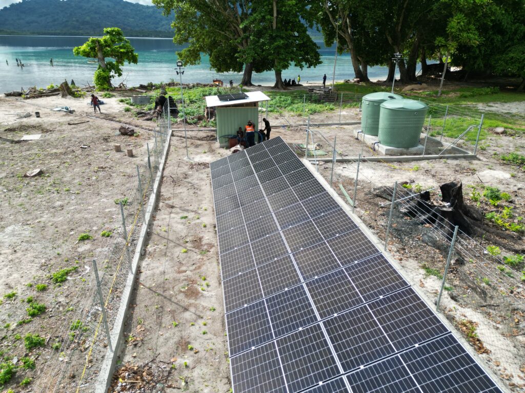 Solar desalination plant in Papua New Guinea