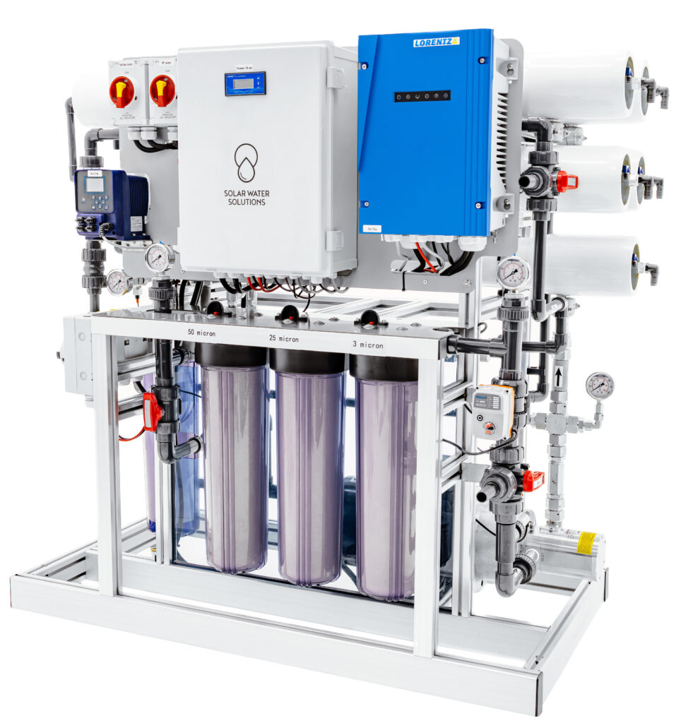 Skid-mounted SolarRO system